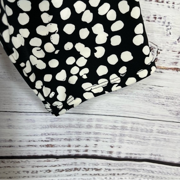 Ellos Black Geometric Print 3/4 Sleeve Shift Dress NWOT - Picture 5 of 14